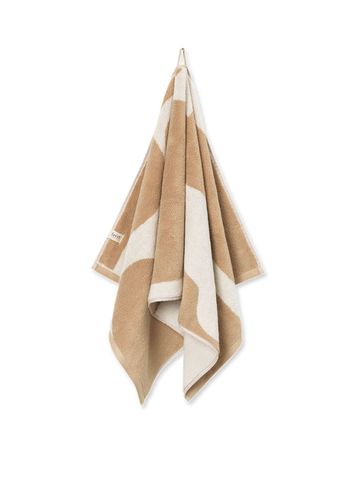 Ferm Living - Ręcznik - Ebb Hand Towel - Sand/Off-white