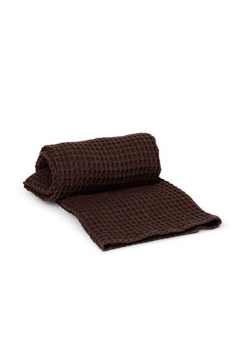 Ferm Living - Handdoek - Organic Bath Towel - Chocolate
