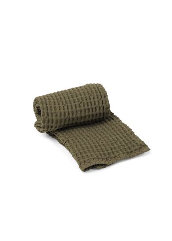 Ferm Living - Serviette de toilette - Organic Hand Towel - Olive