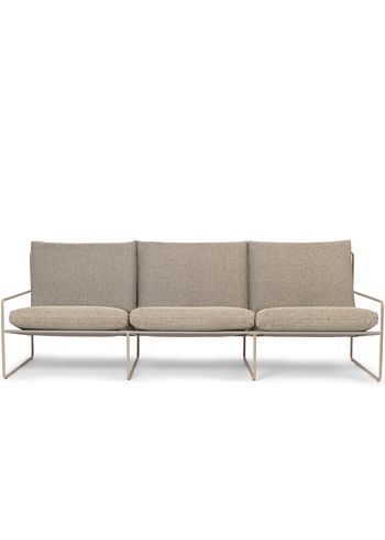 Ferm Living - Garden sofa - Desert 3-seater - Dolce - Cashmere/Dark Sand