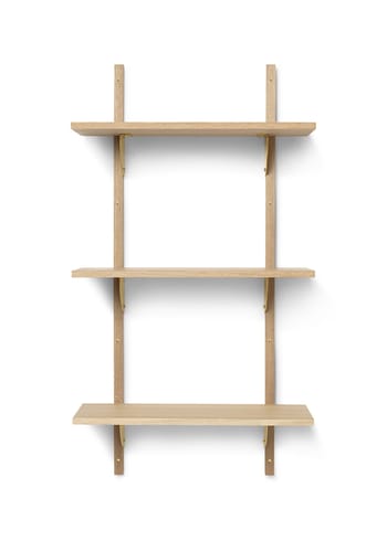 Ferm Living - Plank - Sector Shelf - Oak/Brass - T/N