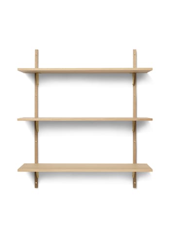 Ferm Living - Plank - Sector Shelf - Oak/Brass - T/W