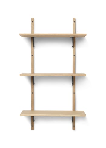 Ferm Living - Plank - Sector Shelf - Oak/Black Brass - T/N