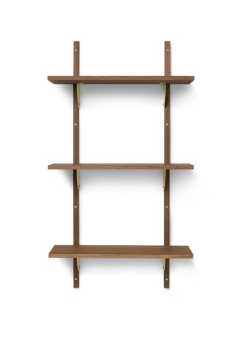 Ferm Living - Estante - Sector Shelf - Smoked Oak/Brass - T/N