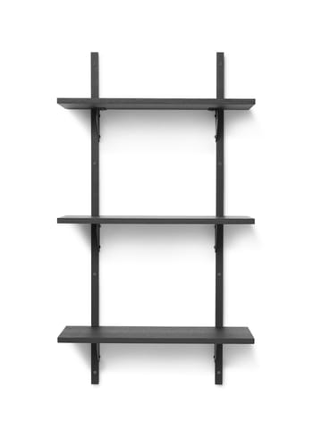 Ferm Living - Plank - Sector Shelf - Black Ash/Black Brass - T/N