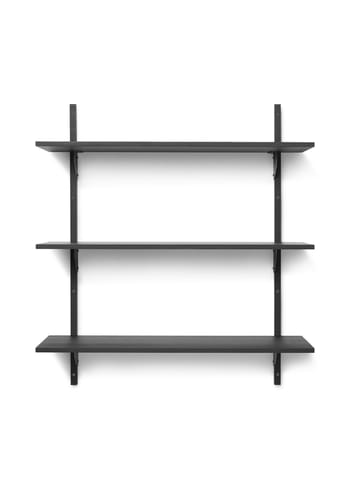 Ferm Living - Plank - Sector Shelf - Black Ash/Black Brass - T/W