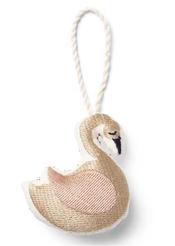 Ferm Living - Joulukoristeet - CPH Embroidered Ornaments - Swan