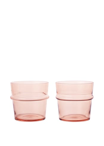 Ferm Living - Ozdoby na vianočný stromček - Boya Low Glasses - Set of 2 - Blush