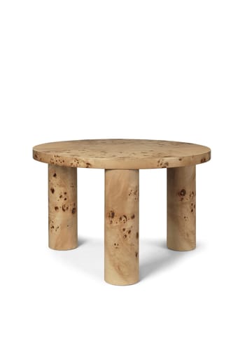 Ferm Living - - Post Coffee Table - Poplar Burl Veneer - Burl Veneer
