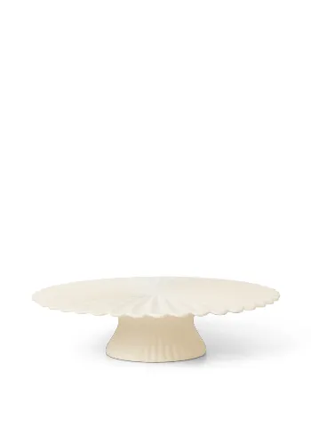 Ferm Living - Dortový talíř - Fountain Cake Stand - Off-white - Off-white