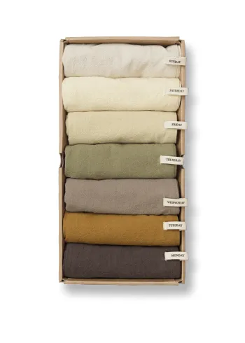 Ferm Living - Tkanina - Day Cloths - Set of 7 - Set of 7 - Calm