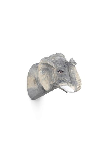 Ferm Living - Grucce - Animal Hand-Carved Hook - Elephant