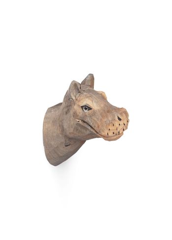 Ferm Living - Haken - Animal Hand-Carved Hook - Hippo