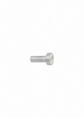 Ferm Living - Ripustimet - Steel Hooks - Steel/White Marble Small