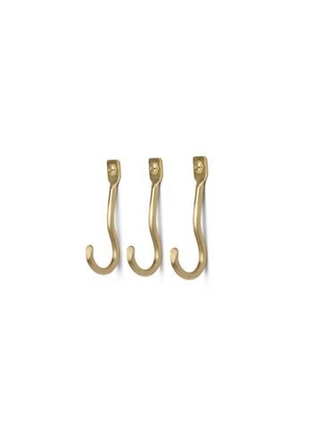 Ferm Living - Ripustimet - Curvature - Hook / Set of 3 - Brass