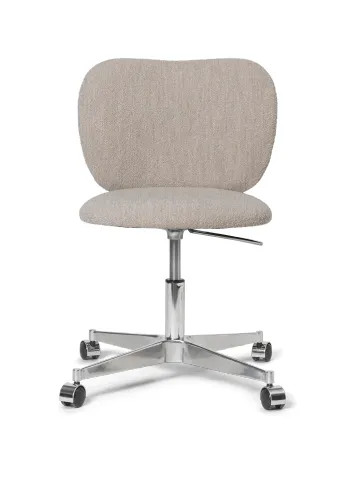 Ferm Living - Office Chair - Rico Chair - Castors - Soft Bouclé - Natural