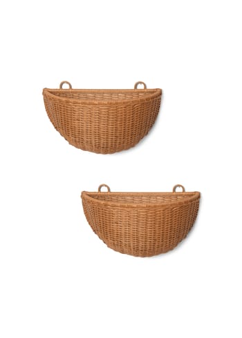 Ferm Living - Basket - Braided Wall Pockets - Natural / set of 2