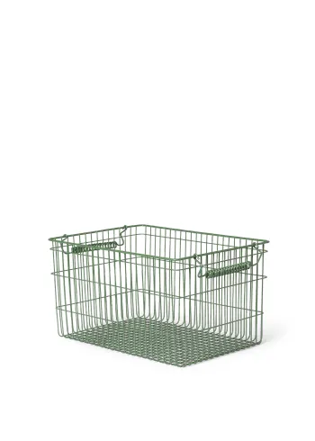 Ferm Living - Basket - Cala Stackable Baskets - Set Of 2 - Set of 2 - Verdant Green