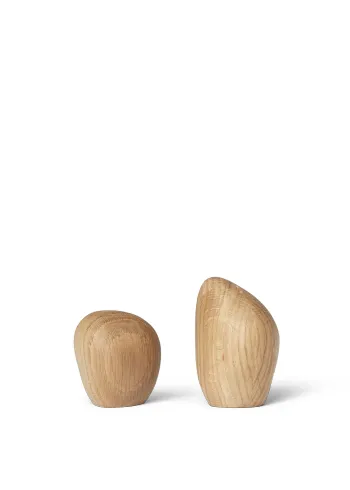 Ferm Living - Mill - Cairn Salt And Pepper Shakers - Oak