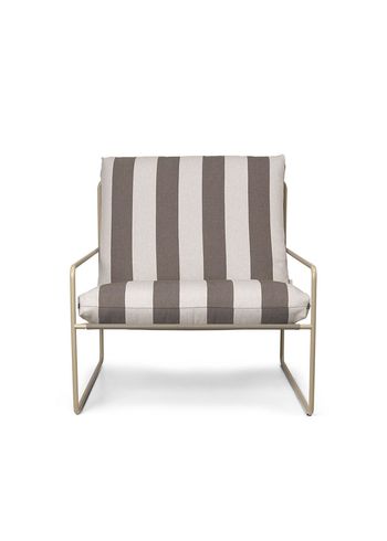 Ferm Living - Armchair - Desert 1-seater - Stripe - Cashmere/Chocolate