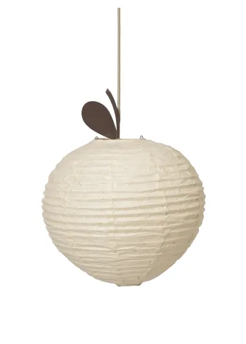 Ferm Living - Candeeiro para crianças - Apple Lampshade - Natural - Natural