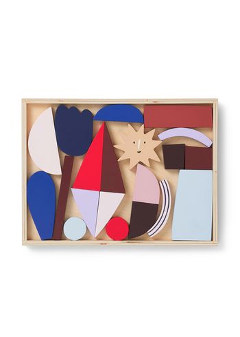 Ferm Living - Giocattoli - Frame Art Blocks - Red