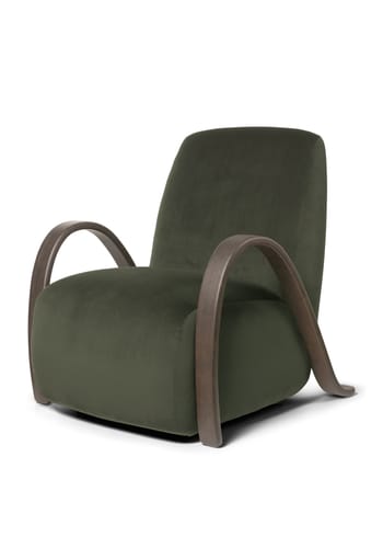 Ferm Living - Lounge-tuoli - Buur Lounge Chair - Buur Lounge Chair Rich Velvet - Pine