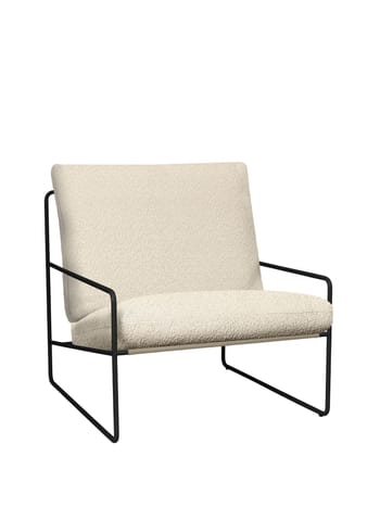 Ferm Living - Lavaggio del corpo - Desert 1-seater Pure Bouclé - Black/Off-white