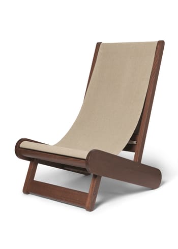 Ferm Living - - Hemi Lounge Chair - Dark Stained/Natural