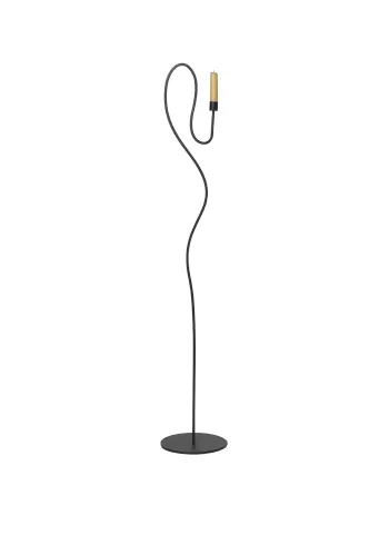 Ferm Living - Svícen - Valse Floor Candle Holder - Black