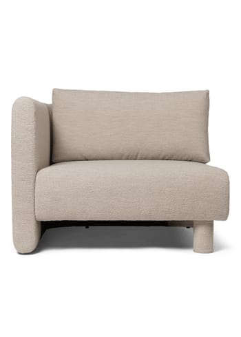Ferm Living - Canapé modulaire - Dase Sofa - Armrest Left - Soft Bouclé - Natural