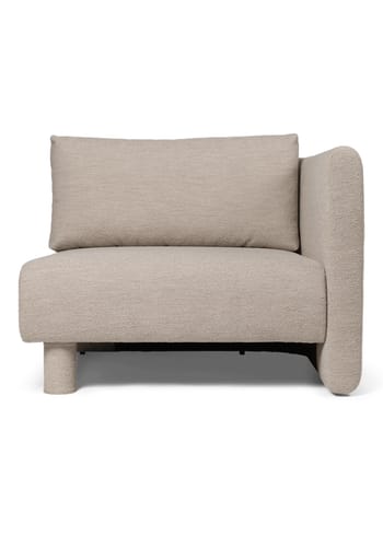 Ferm Living - Canapé modulaire - Dase Sofa - Armrest Right - Soft Bouclé - Natural