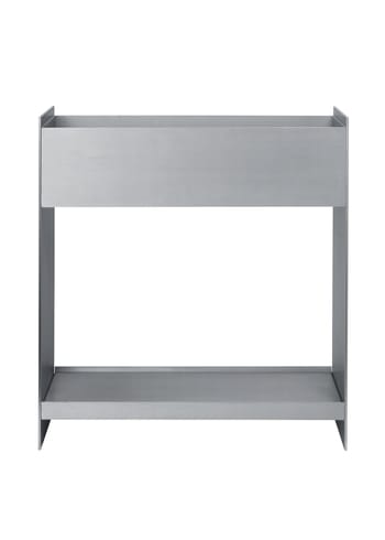 Ferm Living - Pflanzkübel - Lager Plant Box With Shelf - Aluminium