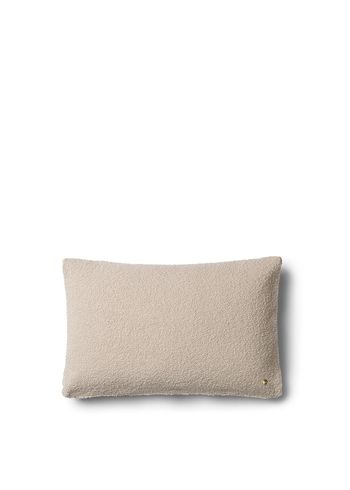 Ferm Living - Almofada - Clean Cushion - Boucle - Råhvid