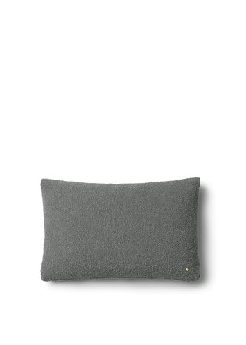 Ferm Living - Almofada - Clean Cushion - Wool Boucle - Dark Blue