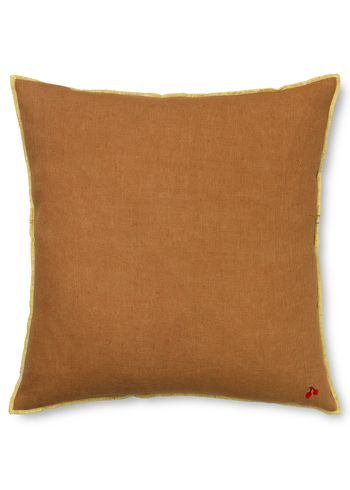 Ferm Living - Kudde - Contrast Linen Cushion - Sugar Kelp