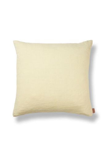 Ferm Living - Kudde - Heavy Linen Cushion - Lemon