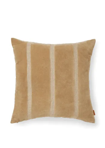 Ferm Living - Coussin - Senti Stripe Cushion - - Dark Sand/Linen