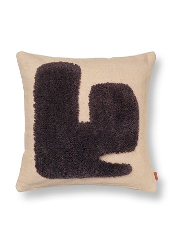 Ferm Living - Pude - Lay Cushion - Sand / Dark Brown