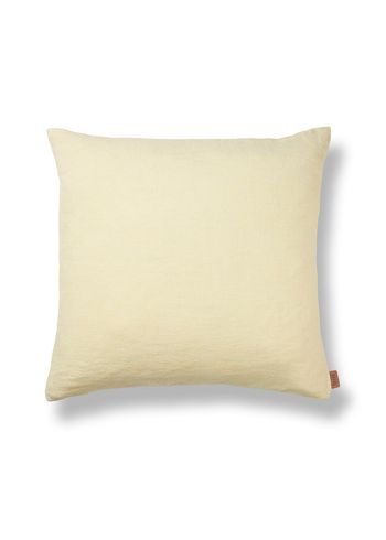 Ferm Living - Capa de almofada - Heavy Linen Cushion Cover - Lemon