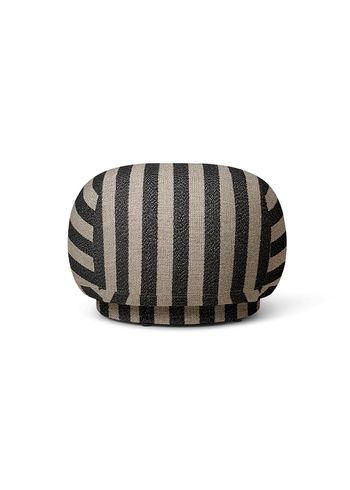 Ferm Living - Pouf - Rico Pouf - Louisiana - Black/White