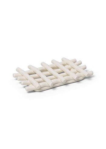 Ferm Living - Prato de sabão - Ceramic Soap Tray - Off-White
