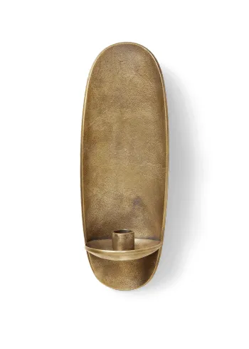 Ferm Living - Portacandele - Agapé Wall Candle Holder - Brass Finish - Brass finish