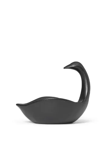 Ferm Living - Dekoracja - Swan Centrepiece - Black - Black