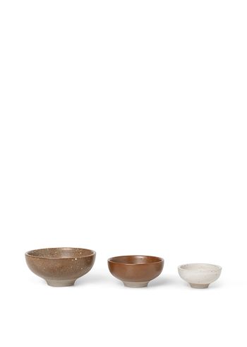 Ferm Living - Abraço - Petite Bowls - Set of 3 - Brown