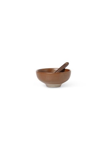 Ferm Living - Bowl - Petite Salt Set - Chocolate