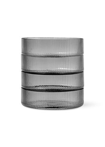 Ferm Living - Skål - Ripple Serving Bowls - Set of 4 - Smoked Grey