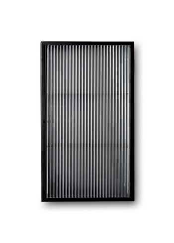 Ferm Living - Luo - Haze Wall Carbinet - Reeded Glass - Black