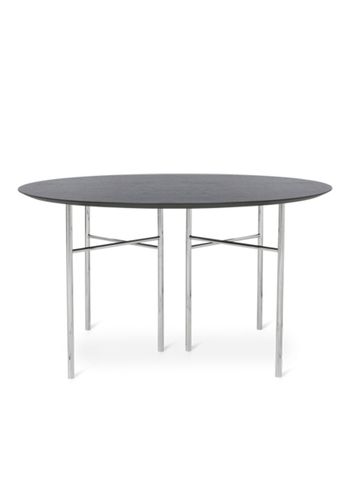 Ferm Living - Desk - Mingle Table Top / Round - Black Veneer