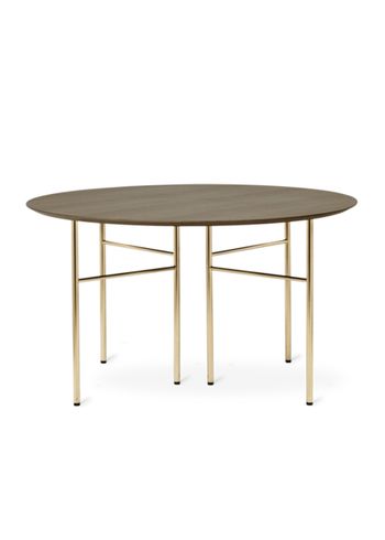 Ferm Living - Bureau - Mingle Table Top / Round - Dark Stained Oak Veneer